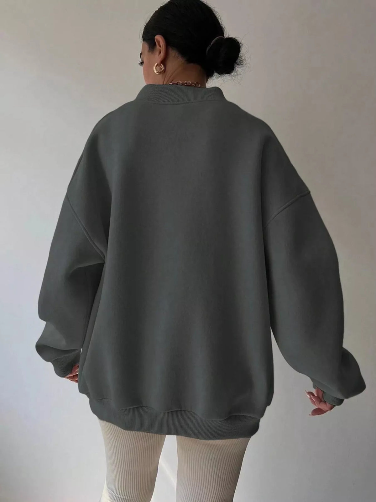 Women's Oversized V-Neck Jumper
