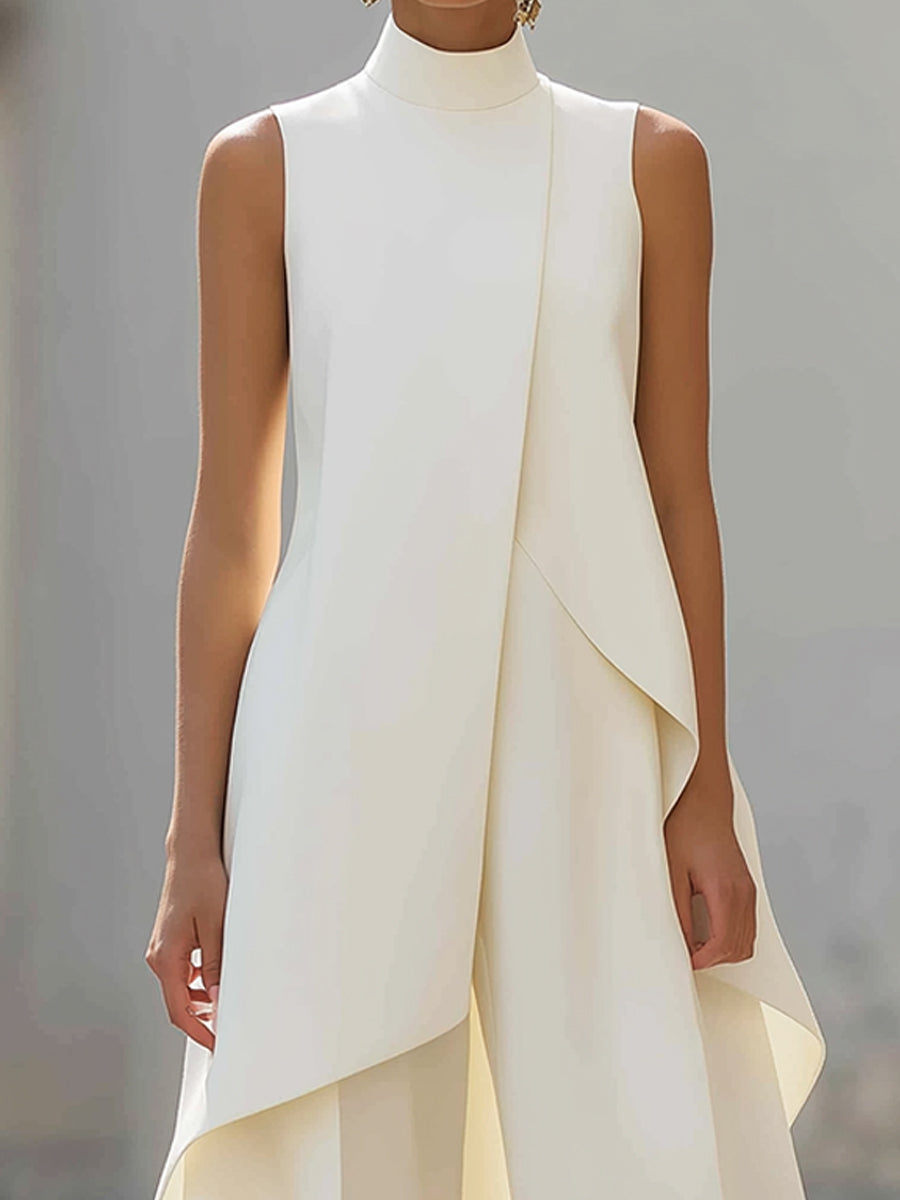 Women's Chiffon Jumpsuit for Autumn Formal Wear