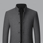 Men's Stand-Collar Lined Trench Coat | Tailored Fit