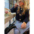 Women’s Chunky Knit Button Cardigan with Pockets