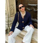Women’s Chunky Knit Button Cardigan with Pockets