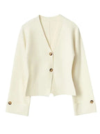 Women’s Oversized V-Neck Button Cardigan