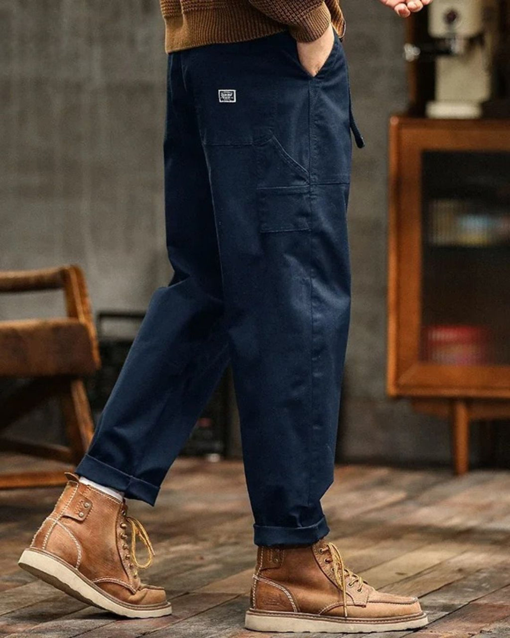 Men's Relaxed Fit Utility Cargo Trousers