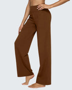 Women's High-Waisted Wide-Leg Trousers with Pockets