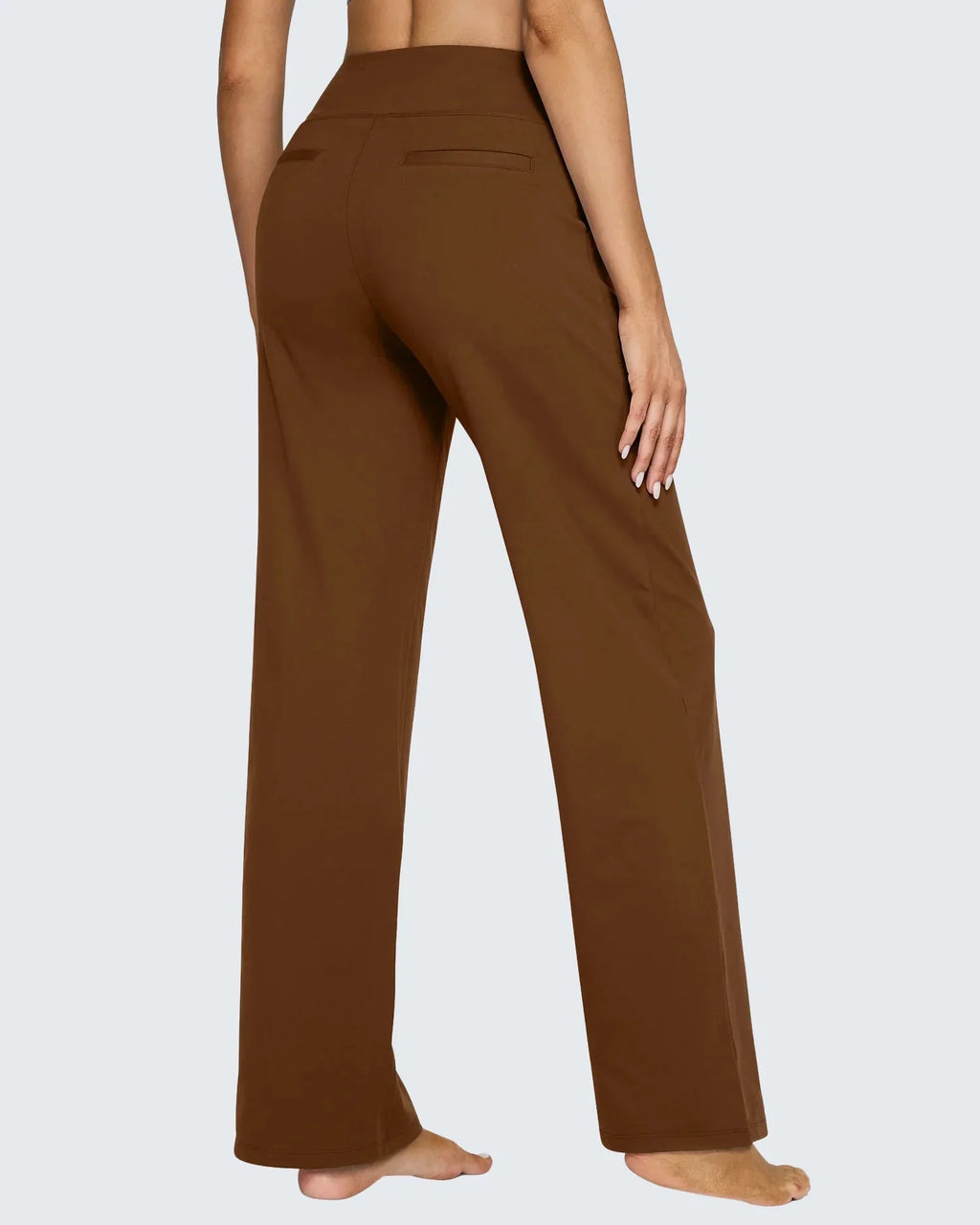 Women's High-Waisted Wide-Leg Trousers with Pockets