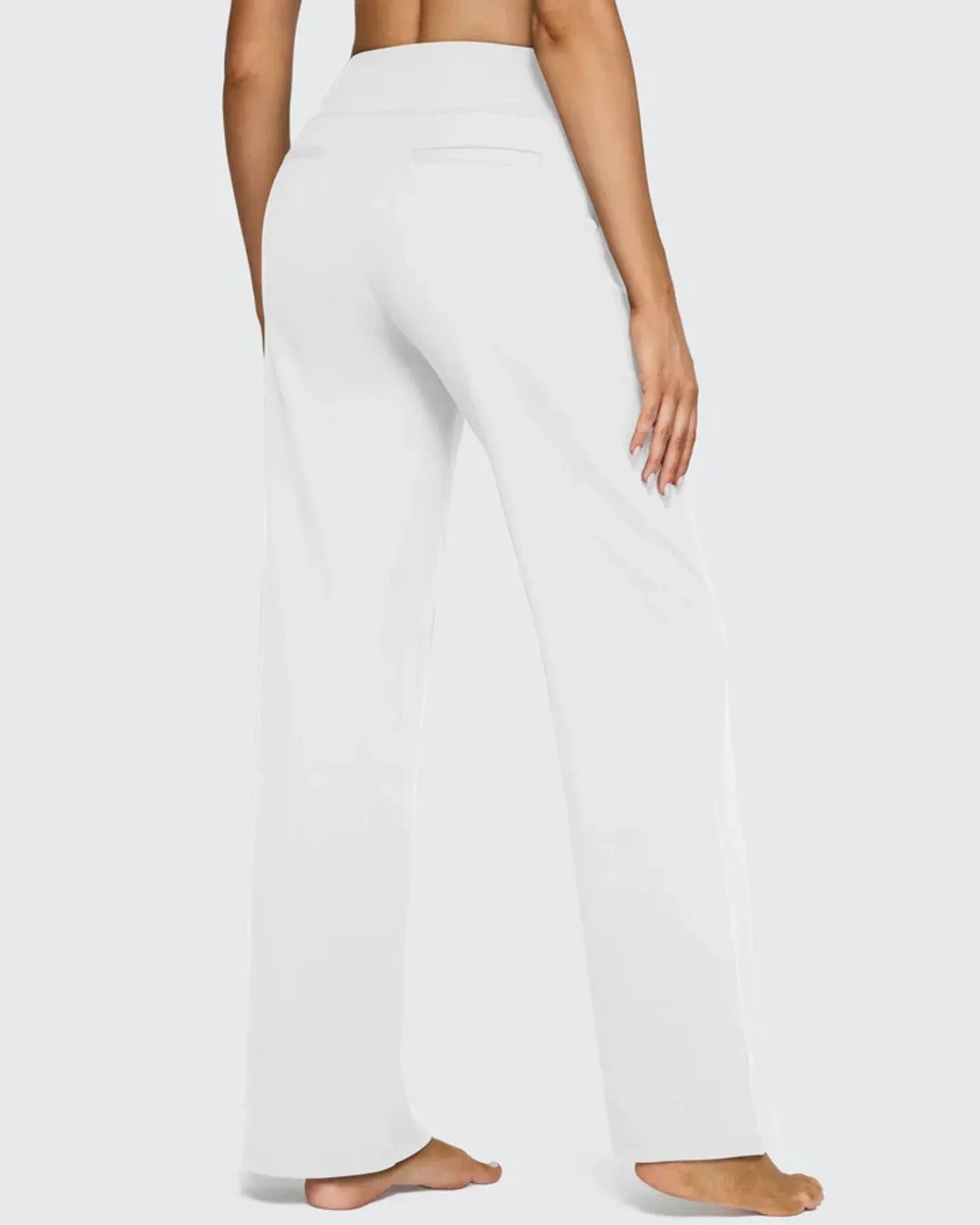 Women's High-Waisted Wide-Leg Trousers with Pockets