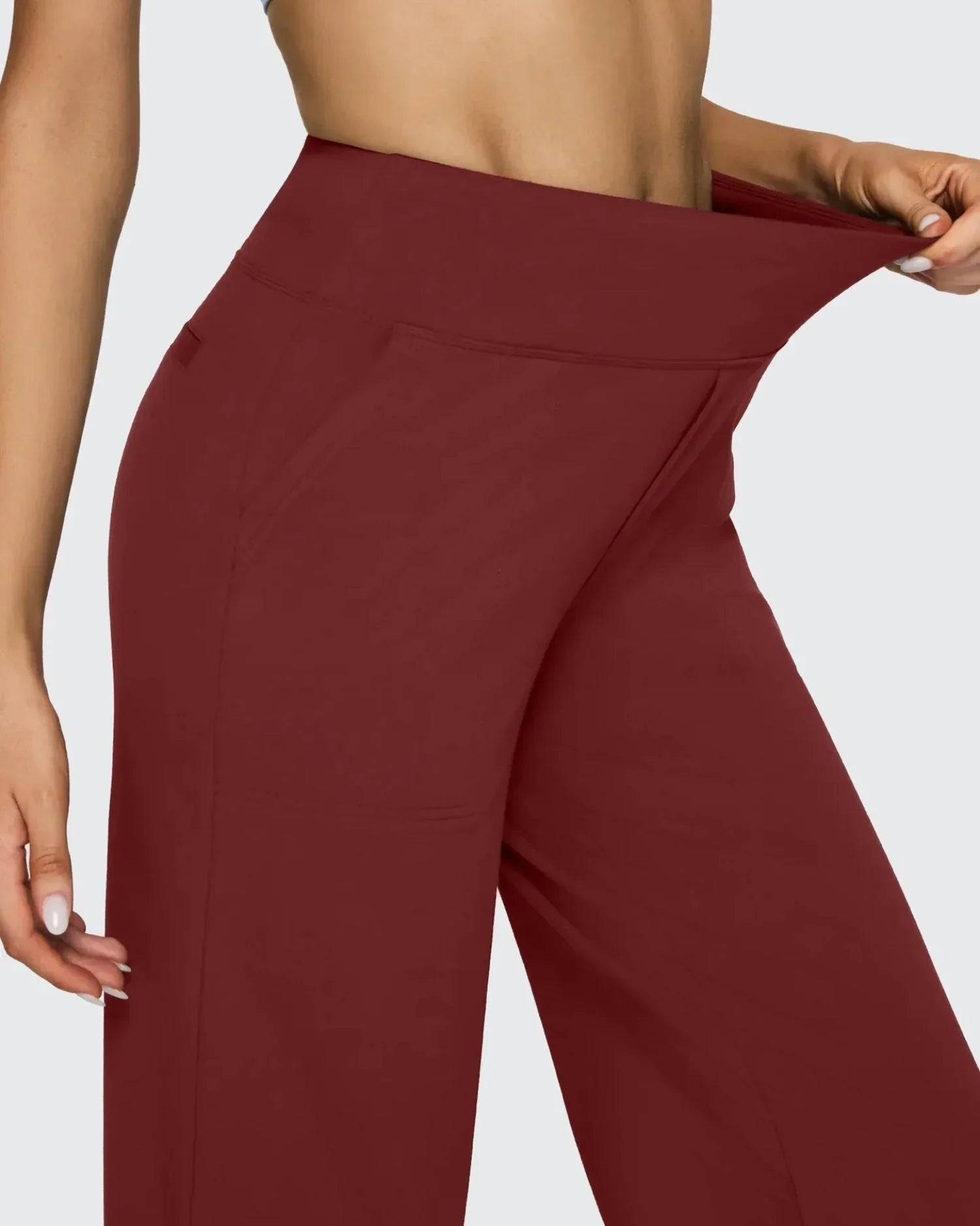 Women's High-Waisted Wide-Leg Trousers with Pockets