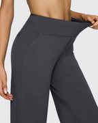 Women's High-Waisted Wide-Leg Trousers with Pockets