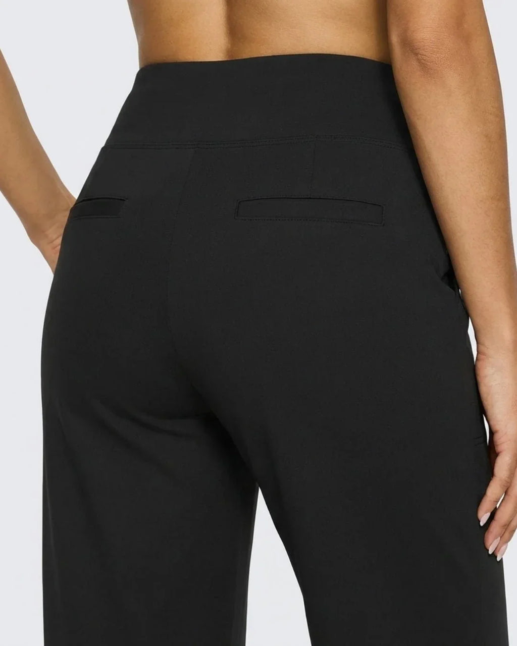 Women's High-Waisted Wide-Leg Trousers with Pockets