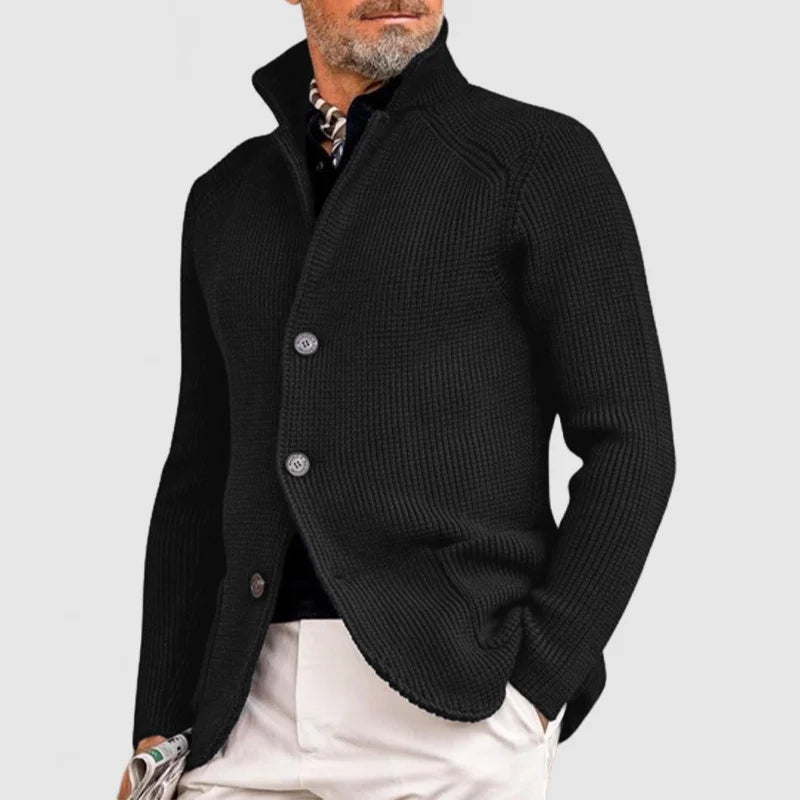 Men's Knitted Button-Up Cardigan Jacket