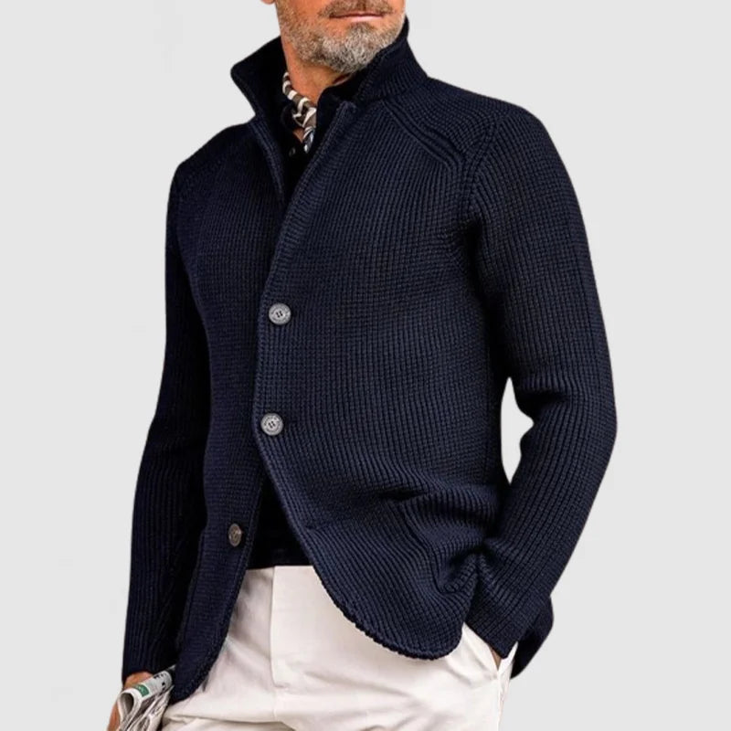 Men's Knitted Button-Up Cardigan Jacket