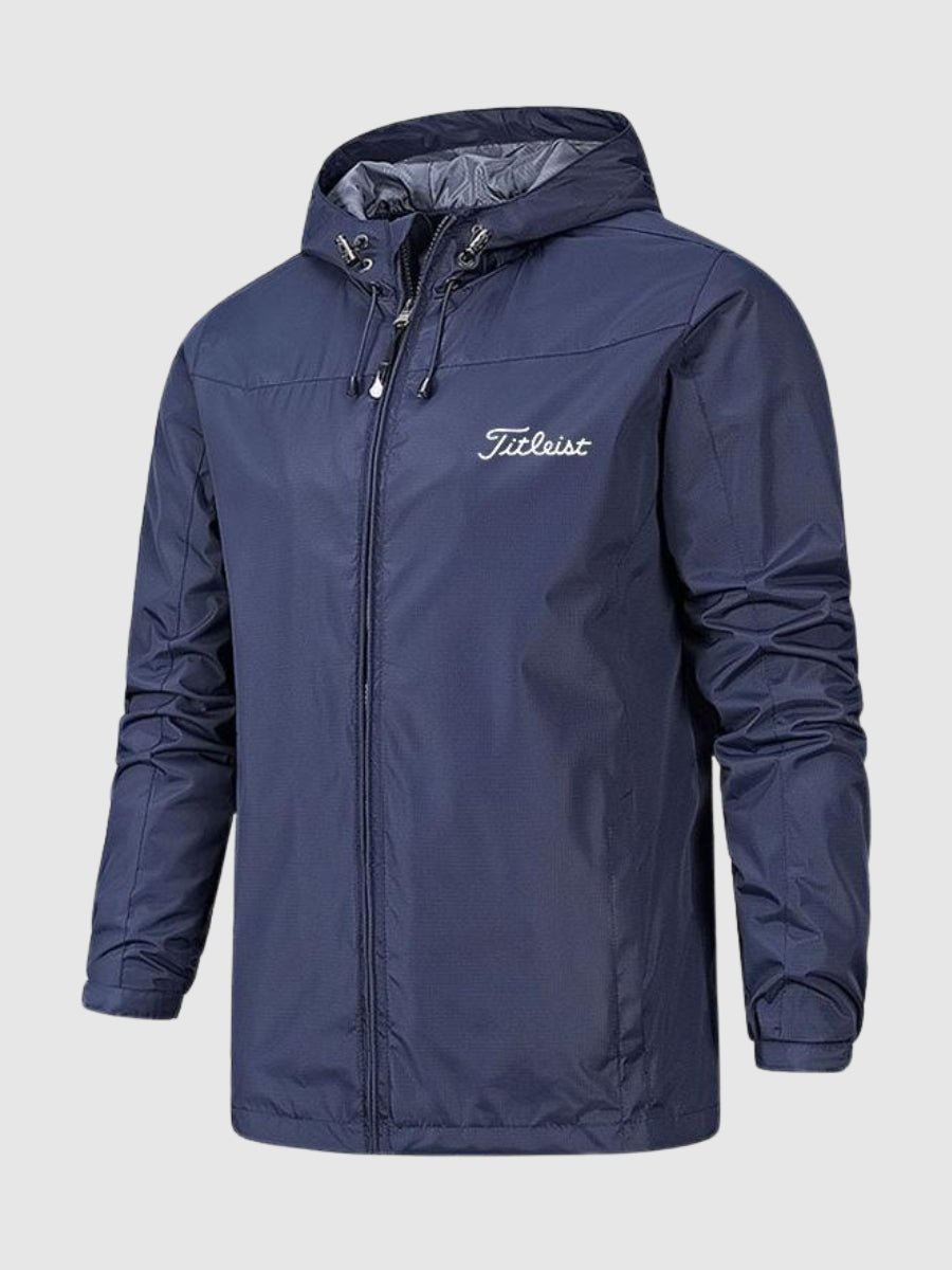 Veste de pluie légère à capuche pour homme