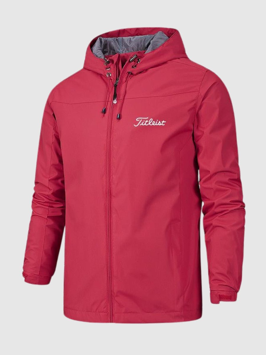 Veste de pluie légère à capuche pour homme