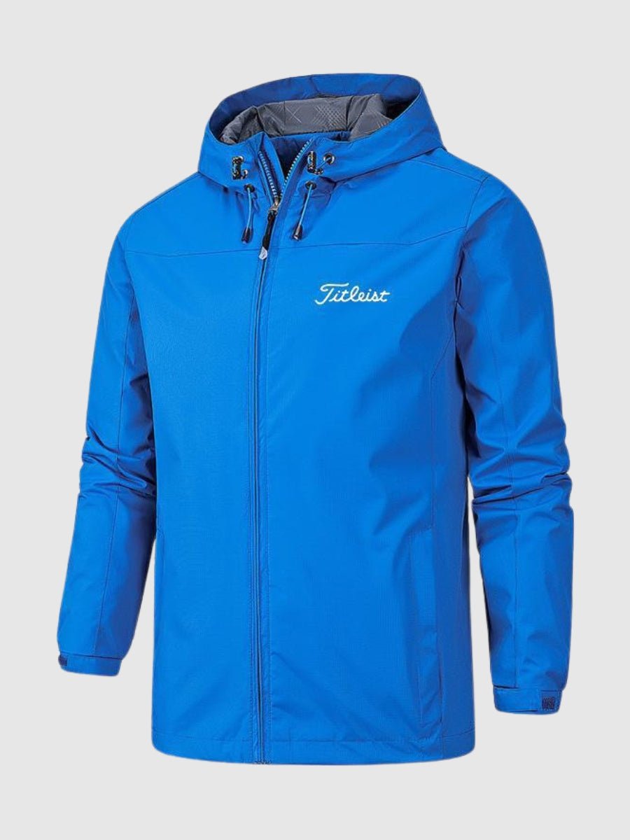 Veste de pluie légère à capuche pour homme