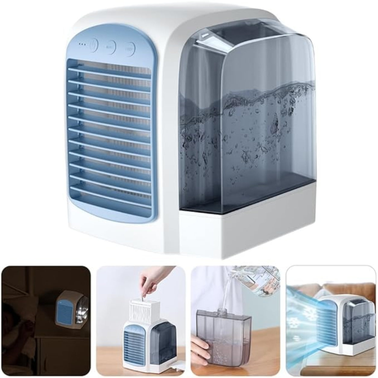 Portable Evaporative Air Cooler with ABS Plastic Water Tank for Summer
