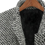 Women's Houndstooth Winter Coat | Tailored Wool-Blend Jacket