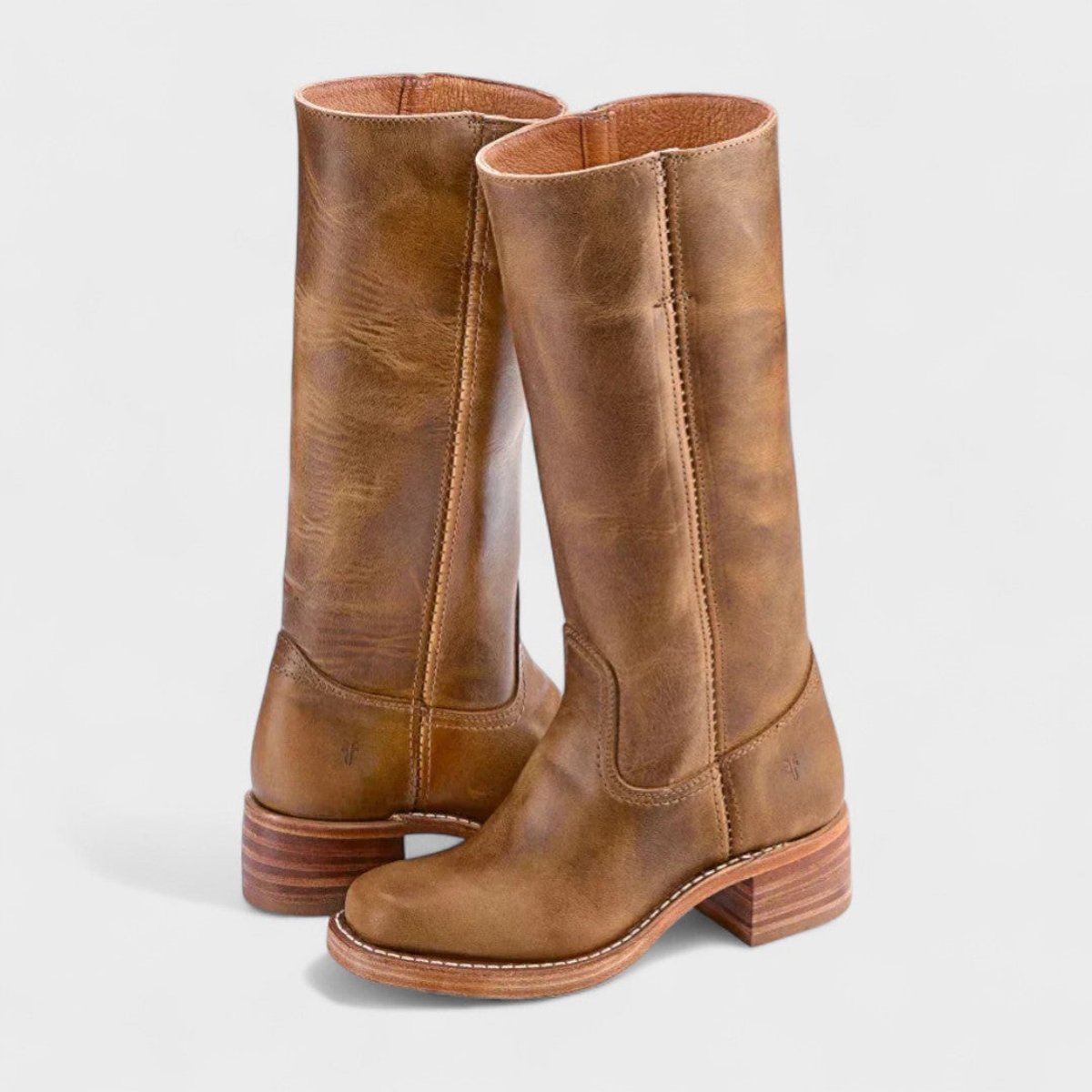 Bottes d’équitation western classiques pour femme, hauteur genou