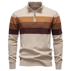 Men's Quarter Zip Turtleneck Sweater