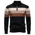 Men's Quarter Zip Turtleneck Sweater