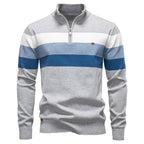 Men's Quarter Zip Turtleneck Sweater