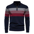 Men's Quarter Zip Turtleneck Sweater