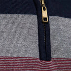 Men's Quarter Zip Turtleneck Sweater