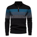 Men's Quarter Zip Turtleneck Sweater
