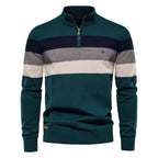 Men's Quarter Zip Turtleneck Sweater
