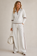 Women’s Half-Zip Sweatshirt & Wide-Leg Jogger Set