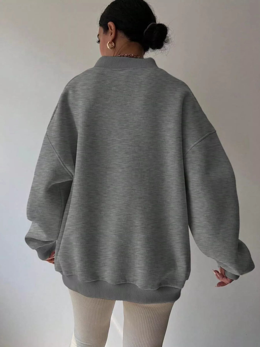Women's Oversized V-Neck Jumper