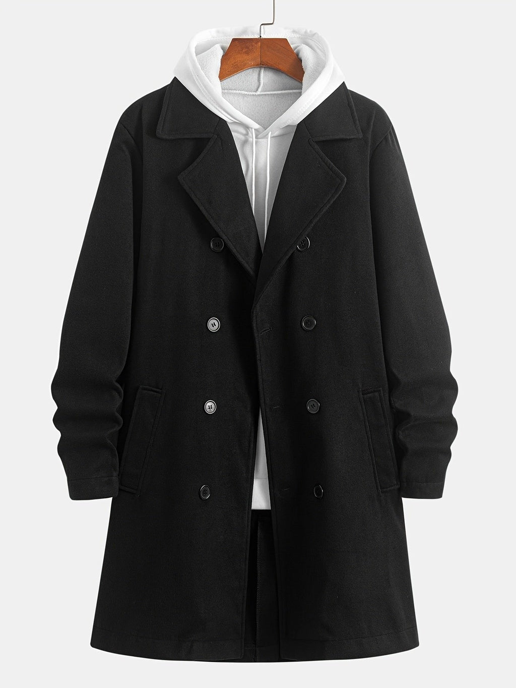 Men's Double-Breasted Trench Coat | Tailored Fit