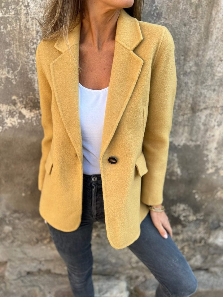 Blazer souple à simple boutonnage pour femme