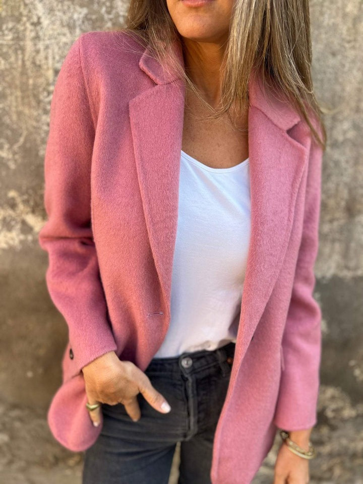 Blazer souple à simple boutonnage pour femme