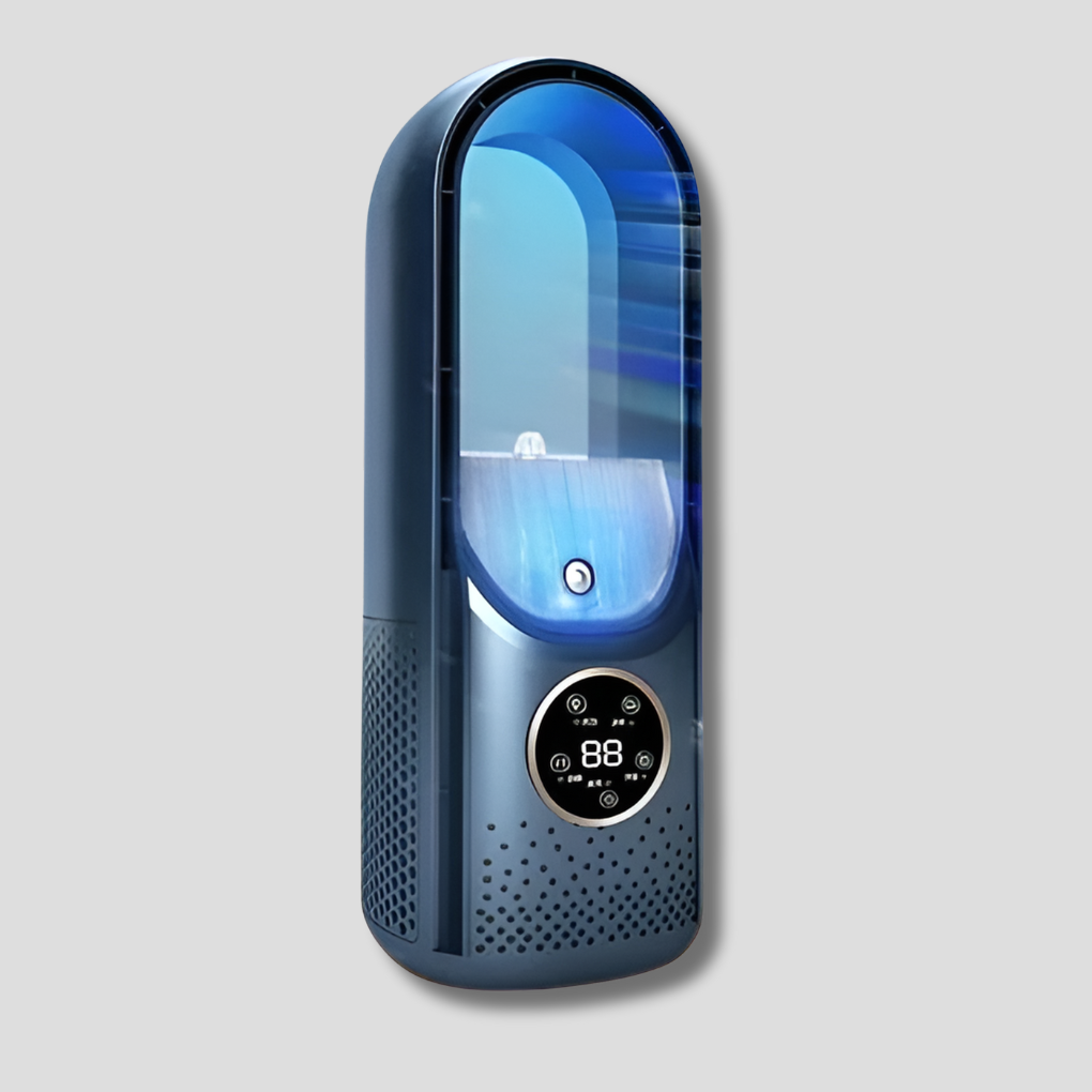Bladeless Air Cooler with Humidifier & LED Night Light for Summer Cooling