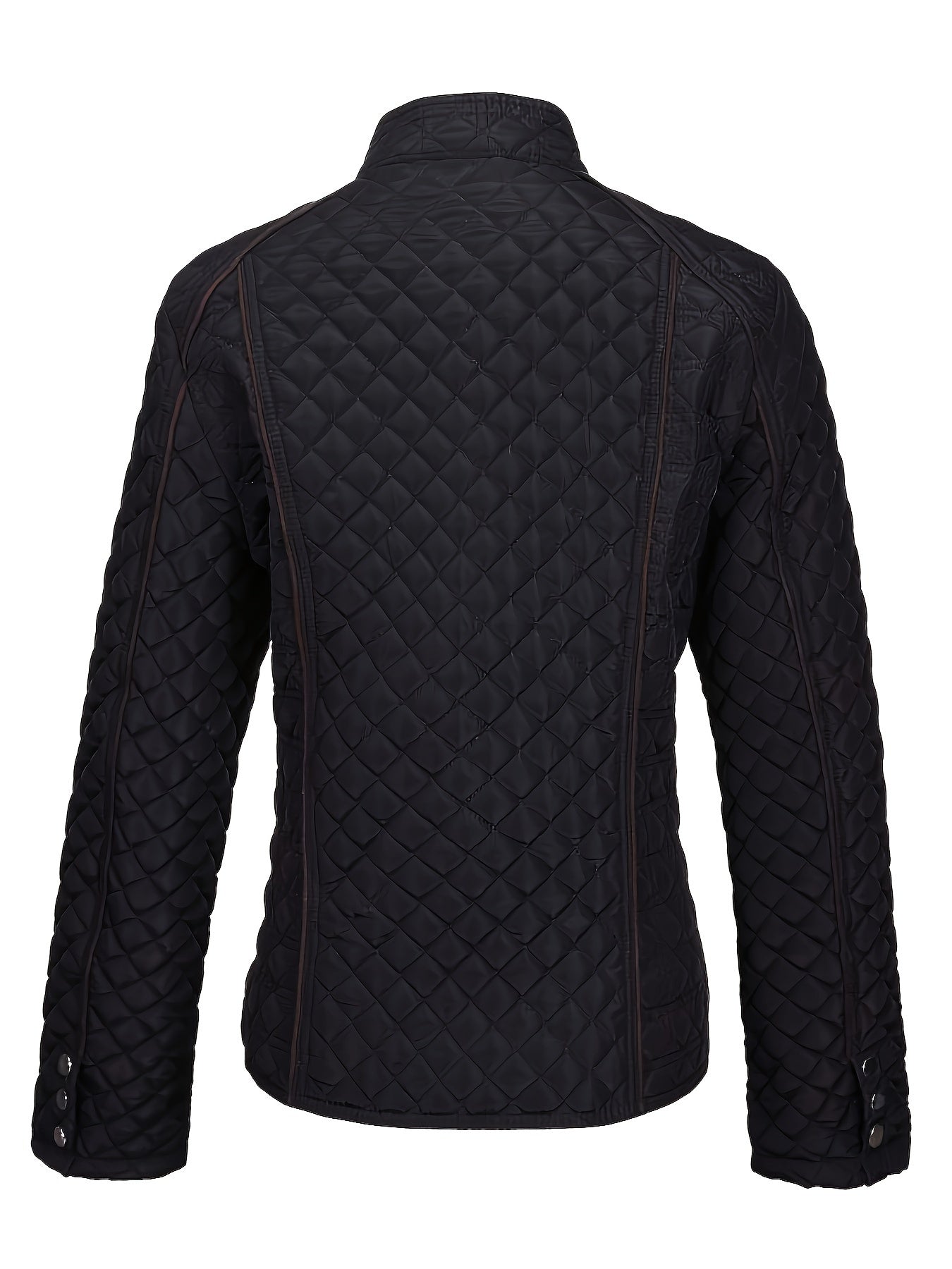 Women's Diamond Quilted Zip-Up Jacket