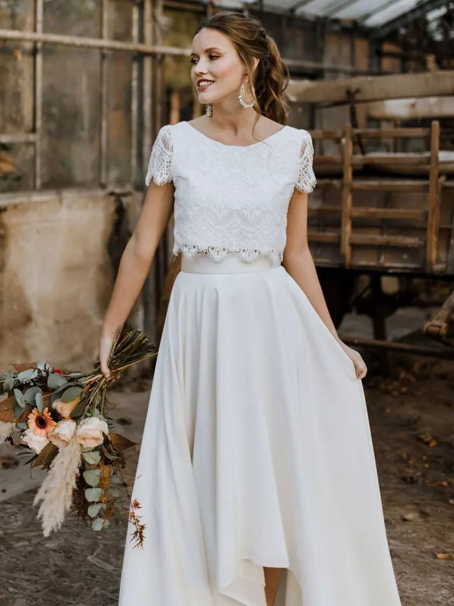 Women's Two-Piece Lace Wedding Dress