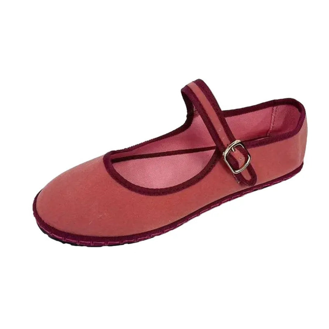 Ballerines babies en velours pour femme