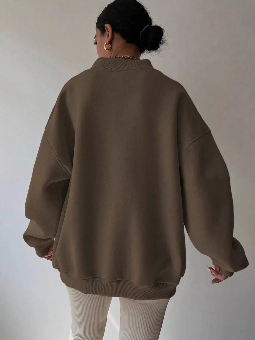 Women's Oversized V-Neck Jumper