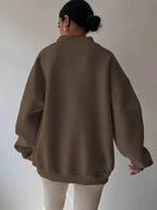 Women's Oversized V-Neck Jumper