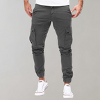 Men's Cargo Joggers with Elastic Waist