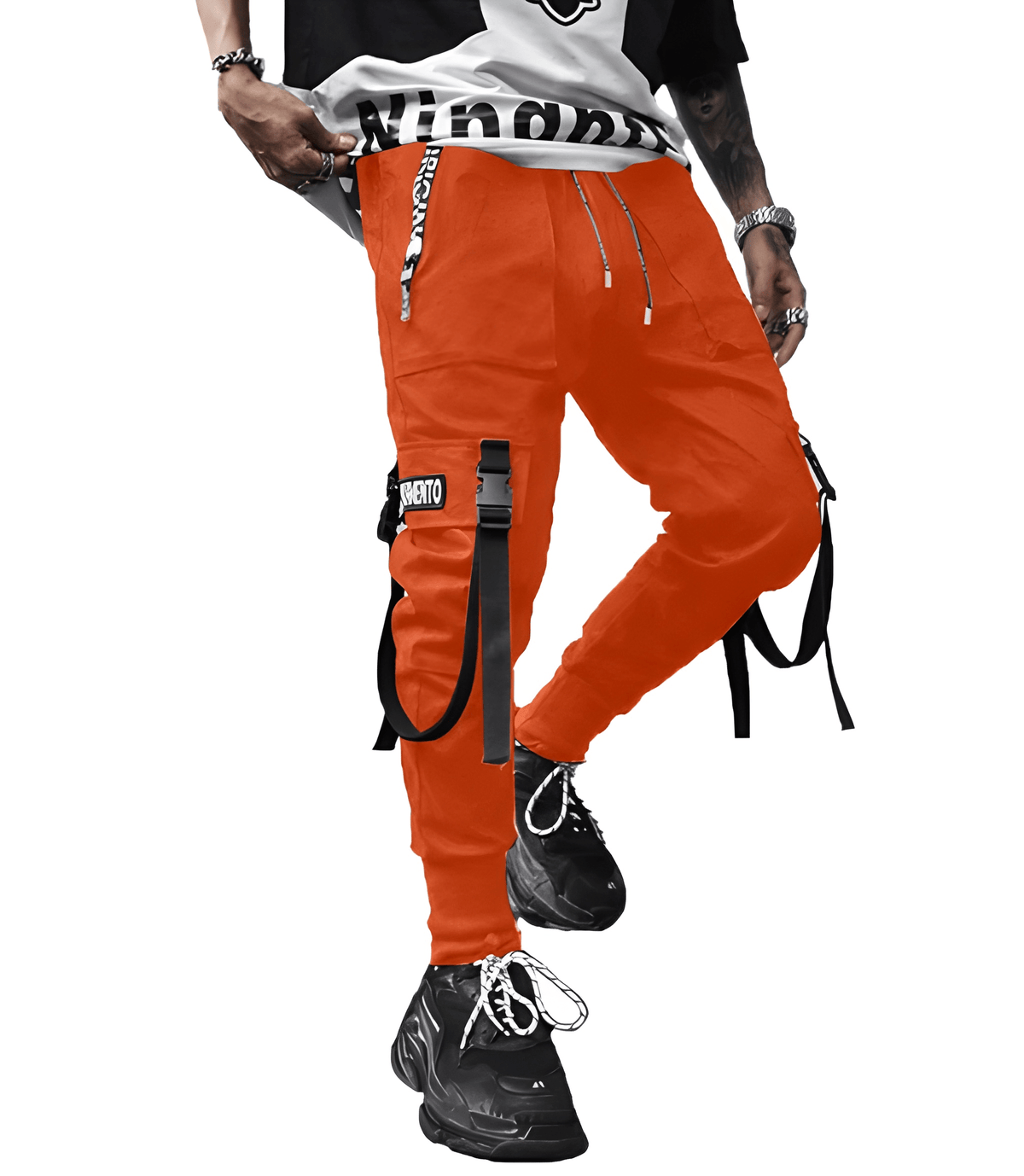 Męskie joggery cargo | spodnie w stylu taktycznego streetwearu