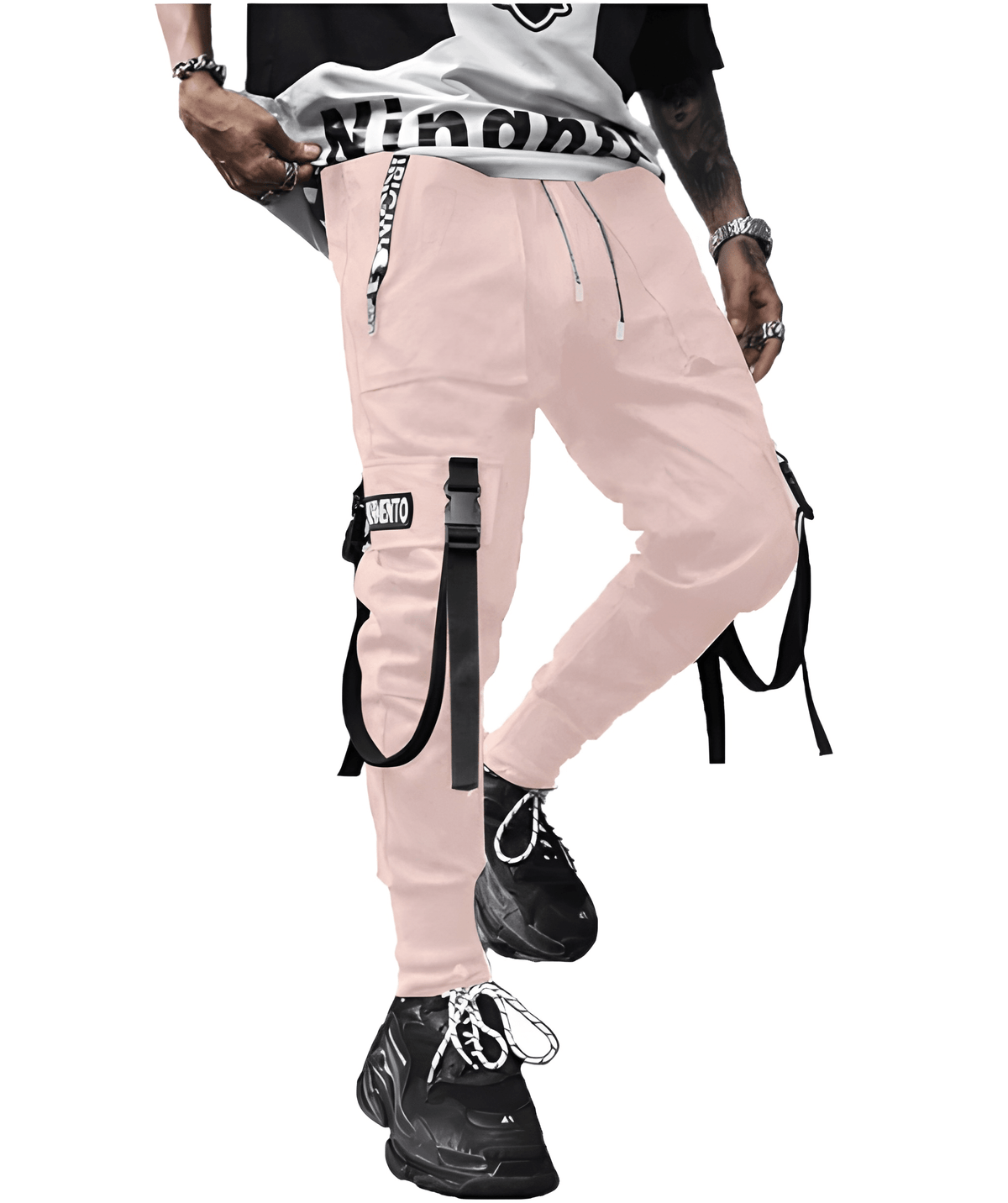 Męskie joggery cargo | spodnie w stylu taktycznego streetwearu