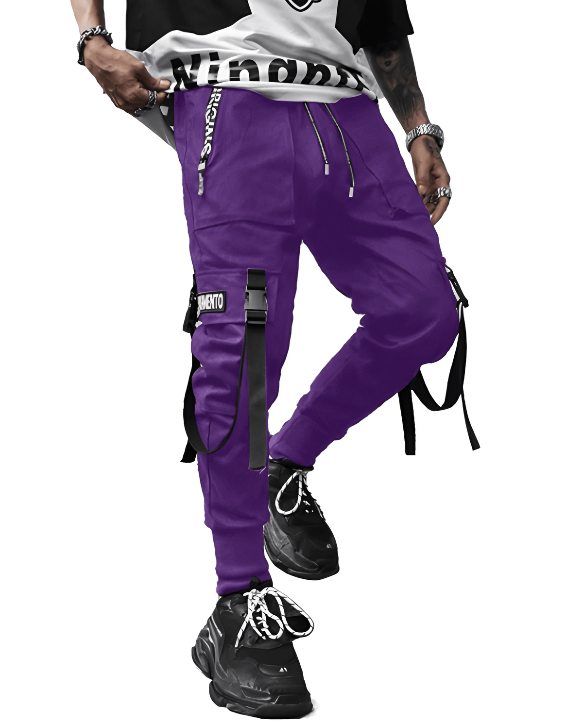 Męskie joggery cargo | spodnie w stylu taktycznego streetwearu