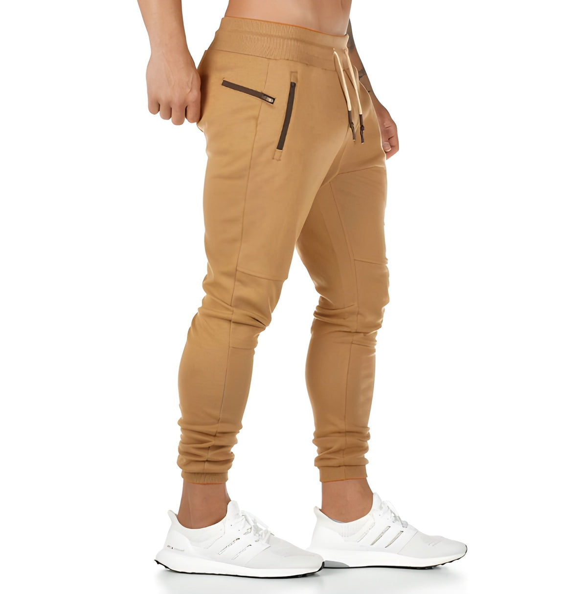 Męskie joggery casualowe | lekkie zwężane spodnie dresowe