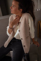 Women’s Teddy Fleece Button-Up Gilet with Pockets