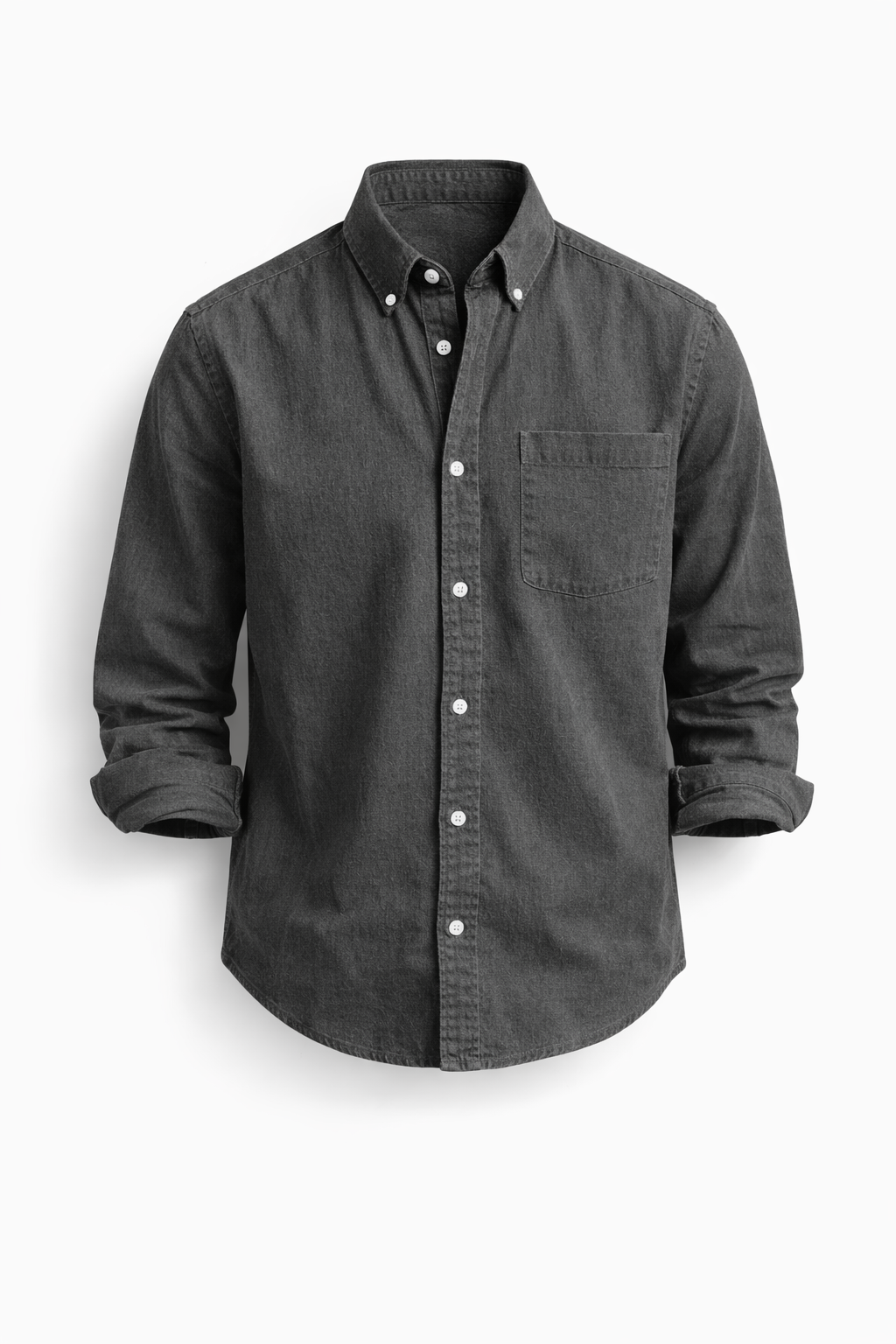 Men's Cotton Linen Button-Down Shirt for Summer Smart Casual Wear