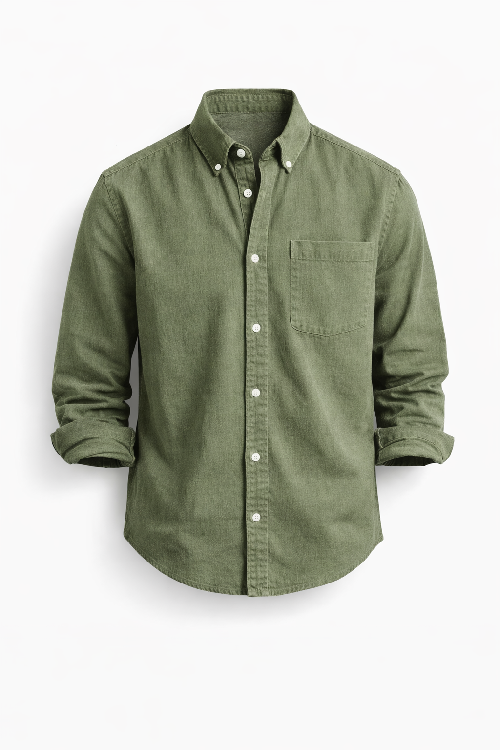 Men's Cotton Linen Button-Down Shirt for Summer Smart Casual Wear