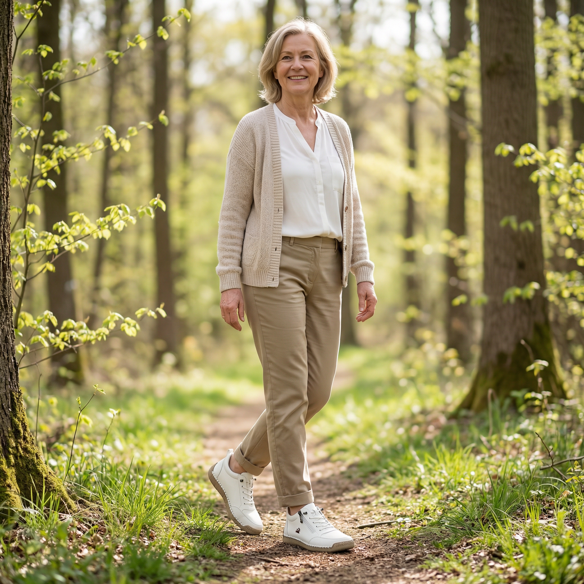 Women’s Side Zip Casual Walking Shoes