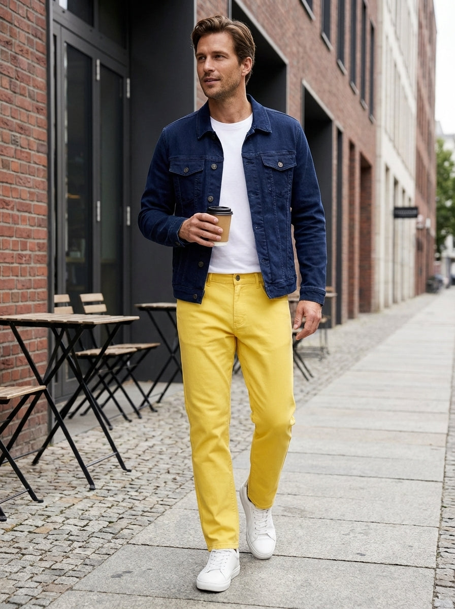 Men's Straight Fit Chino Trousers