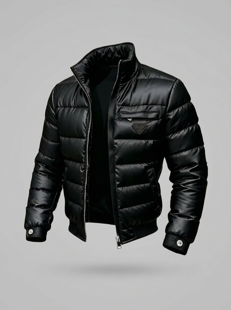 Doudoune légère pour homme à col montant